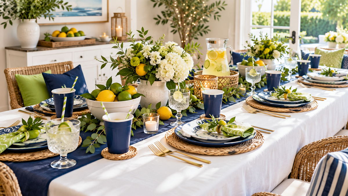 A colorful celebration table