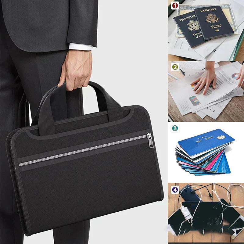Accordion Document Carry Case — additional details and use