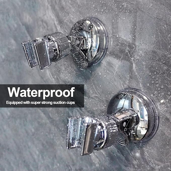 Adjustable Shower Head Holder Set — additional details and use