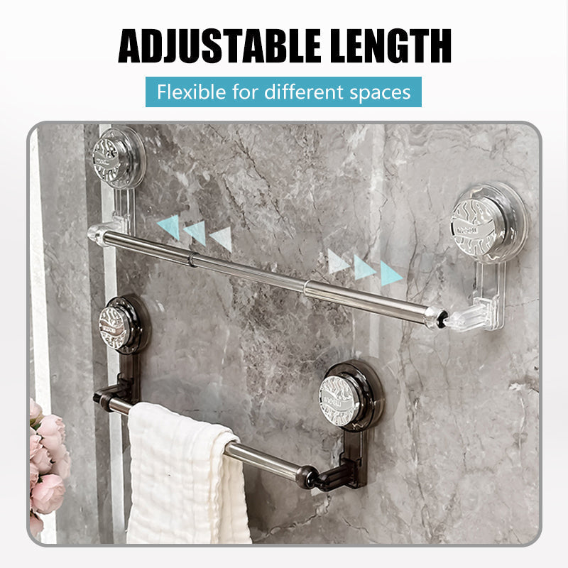 Adjustable Suction Towel Rail — additional details and use
