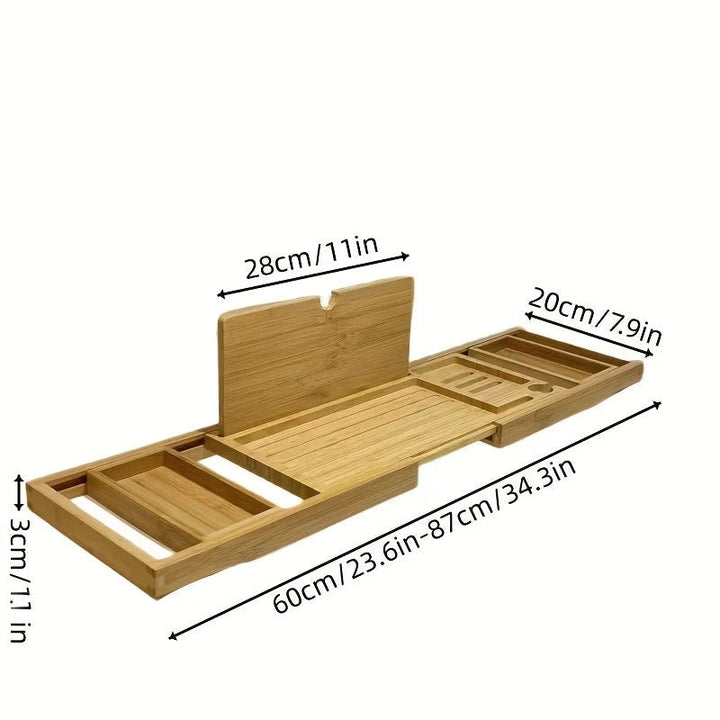 Bamboo Bath Caddy — additional details and use
