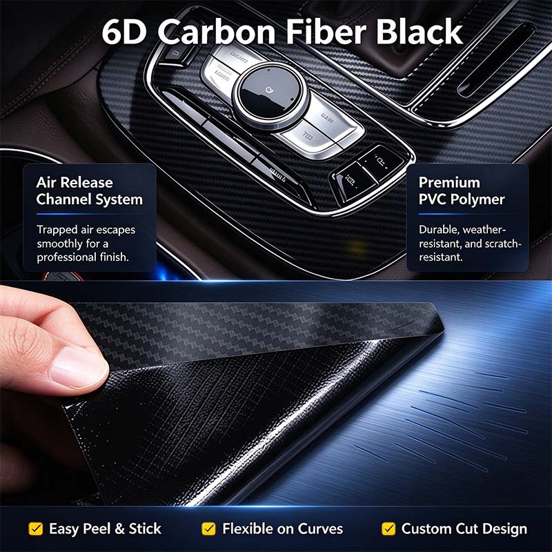 Carbon-Texture Trim Film — additional details and use