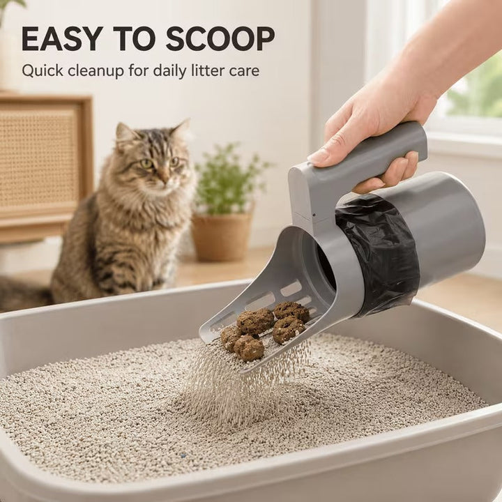 Cat Litter Scoop with Bin — product photo