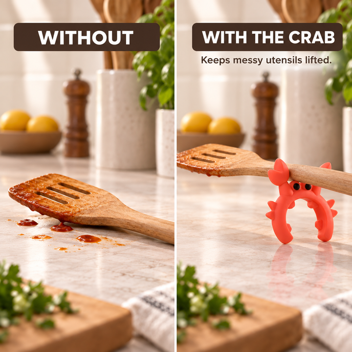 Crab Utensil Rest Clip — product photo
