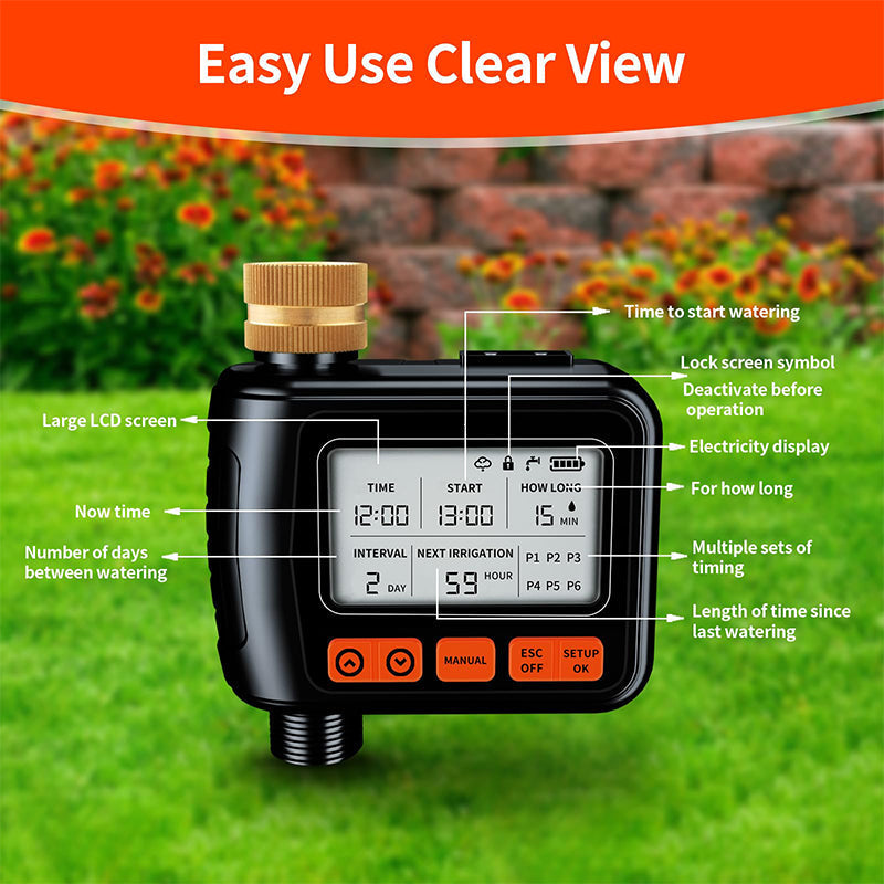 Digital Garden Water Timer — additional details and use