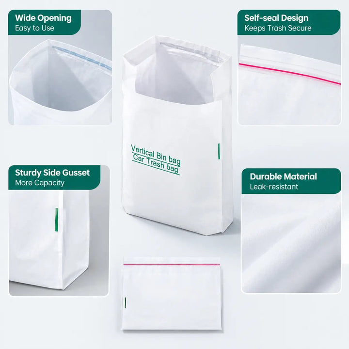 Disposable Car Trash Bags — additional details and use