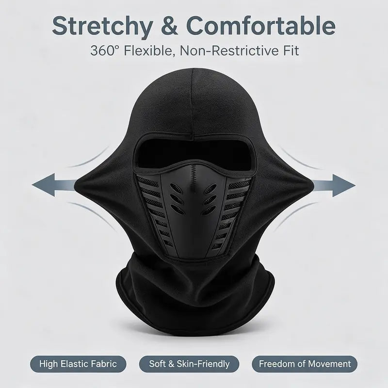 Fleece Winter Balaclava — additional details and use