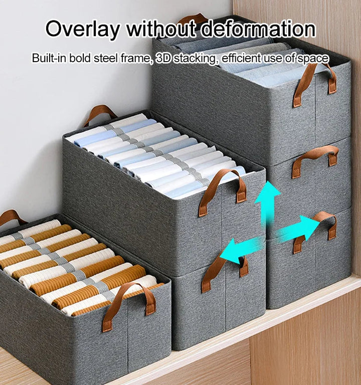 Foldable Closet Storage Box — additional details and use