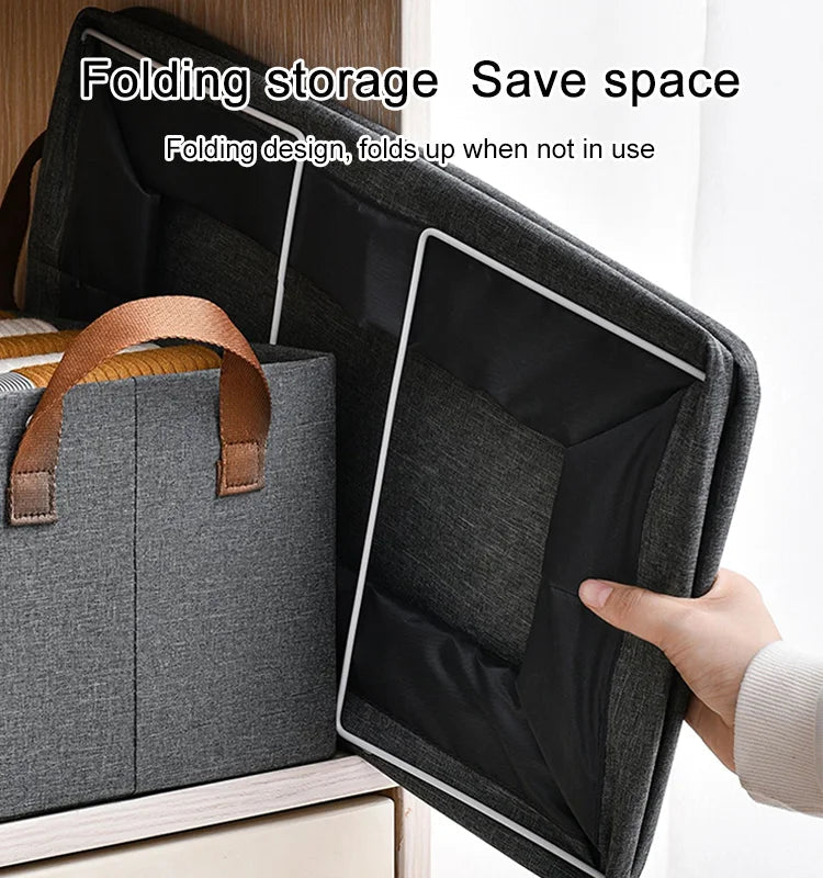 Foldable Closet Storage Box — additional details and use
