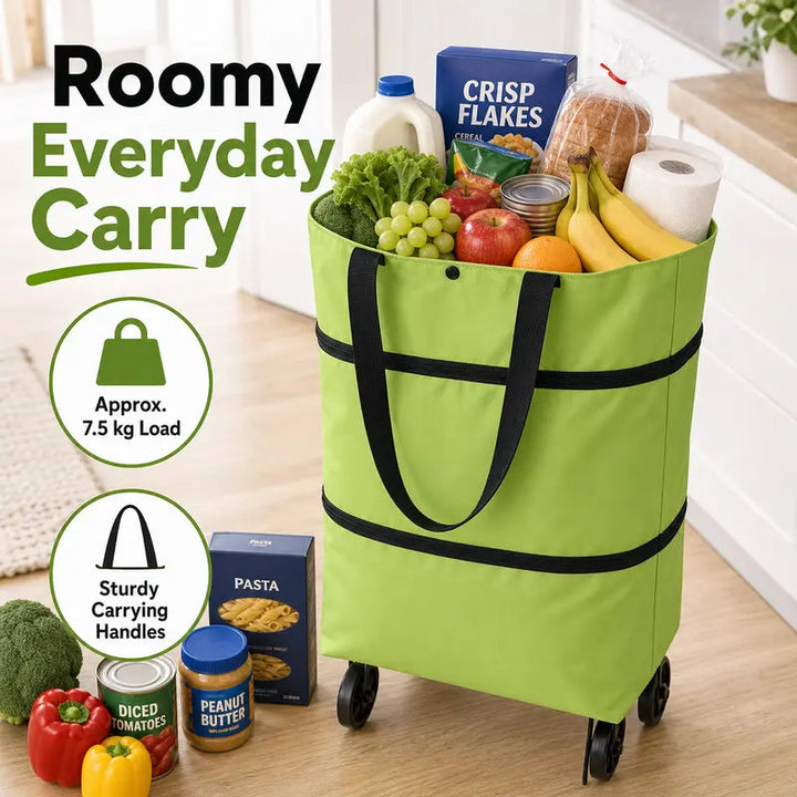 Foldable Rolling Shopping Bag — product photo