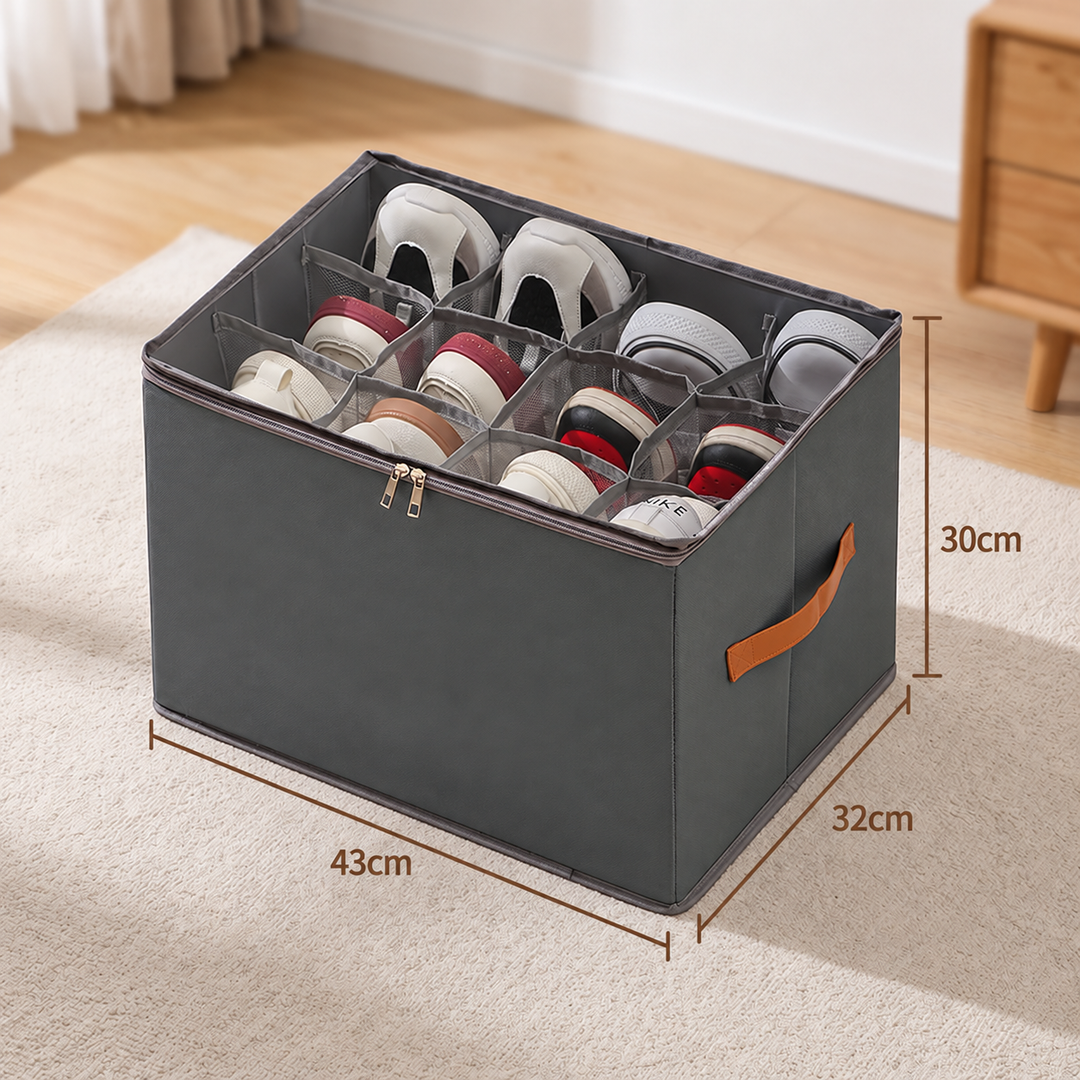 Foldable Shoe Organizer — additional details and use