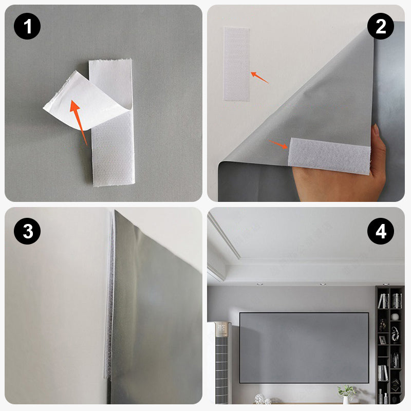 Folding Projector Screen — additional details and use