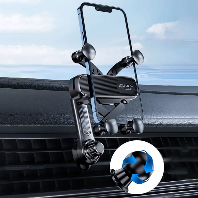 Gravity Car Vent Phone Mount — additional details and use