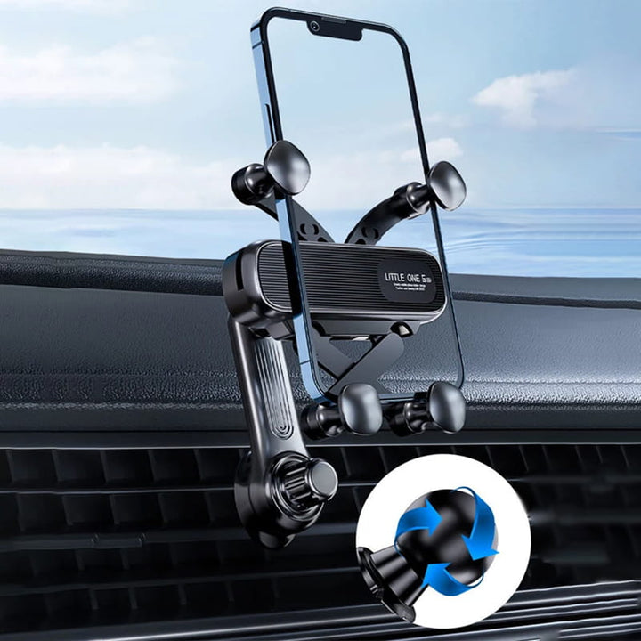 Gravity Car Vent Phone Mount — additional details and use