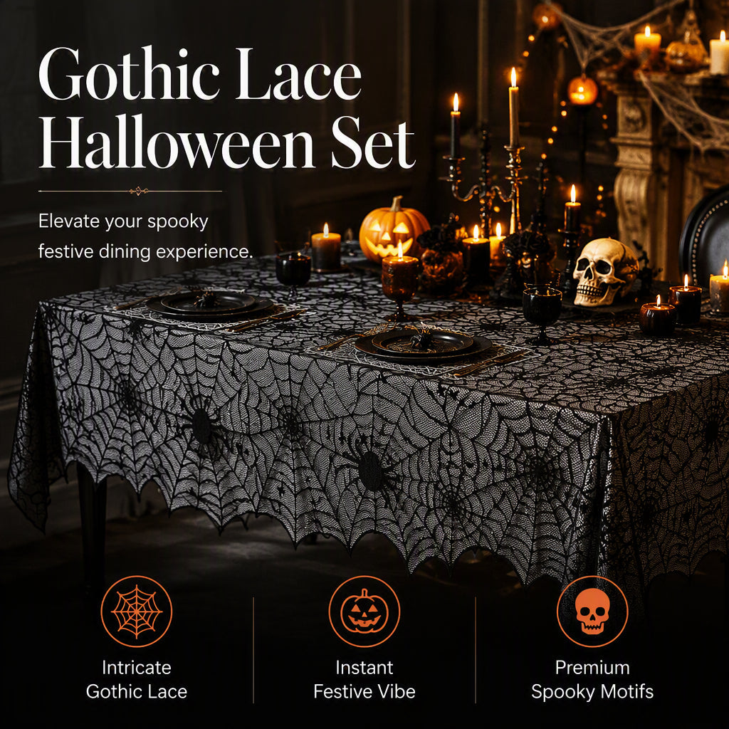 Halloween Tablecloth & Placemat Set — product photo
