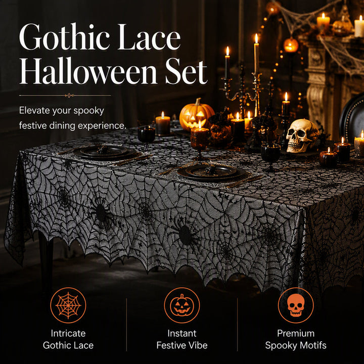 Halloween Tablecloth & Placemat Set — product photo