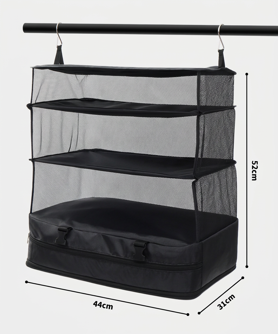 Hanging Travel Organizer Bag — additional details and use