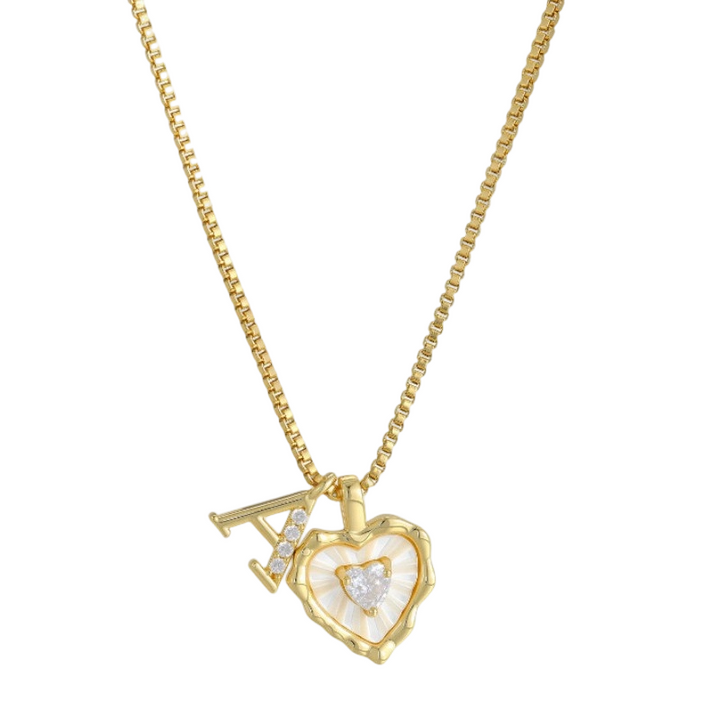 Heart Initial Pendant Necklace — additional details and use