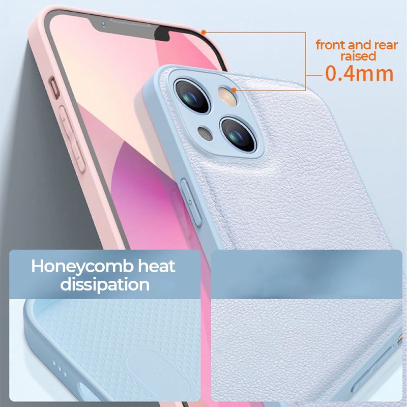 Leather-Texture Phone Case — additional details and use