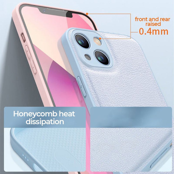 Leather-Texture Phone Case — additional details and use