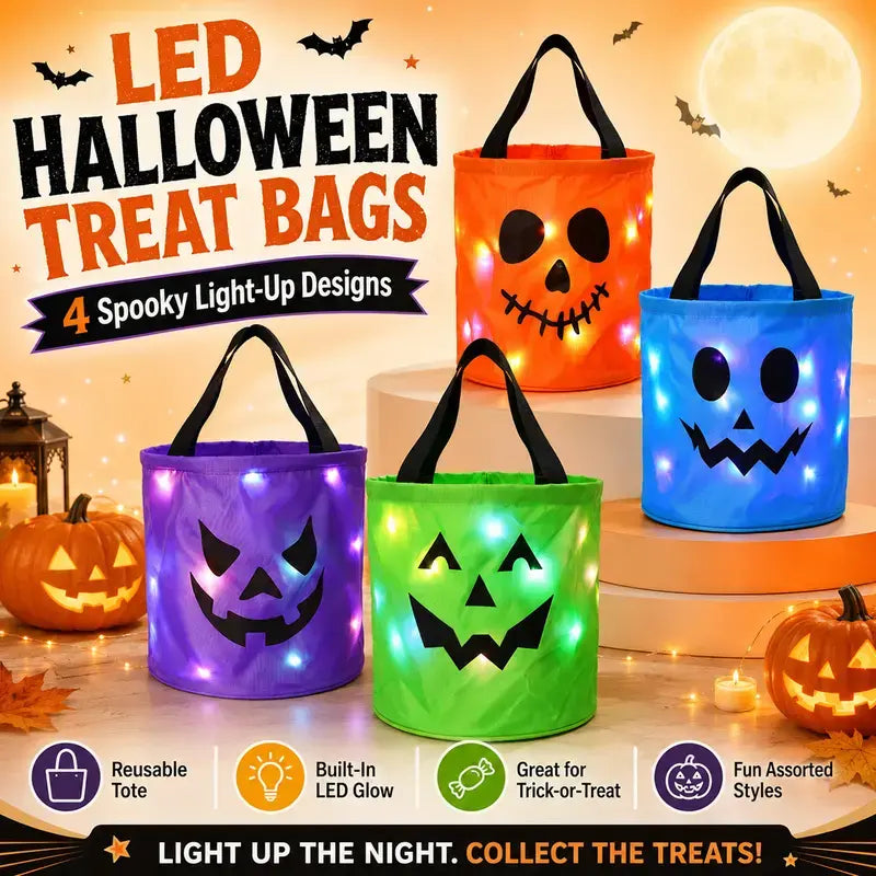 Light-Up Pumpkin Candy Bucket — additional product view