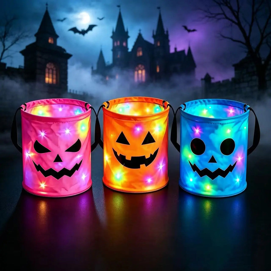 Light-Up Pumpkin Candy Bucket — additional product view