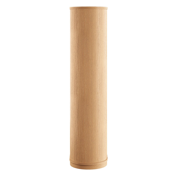 Aspect 74 Inch Curved 4 Tier Bookshelf — Natural — alternate view