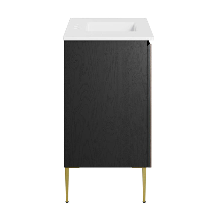 Alchemist Bathroom Vanity Basin Included — 36" / White Black — alternate view