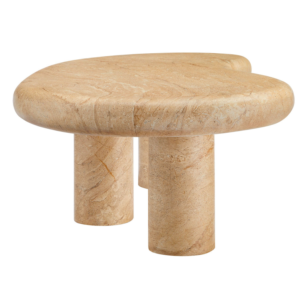 Elowen Indoor - Outdoor Coffee Table — Travertine — alternate view