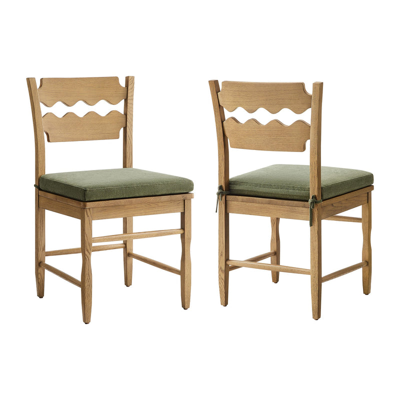 Jax Oak Dining Chairs · Pair