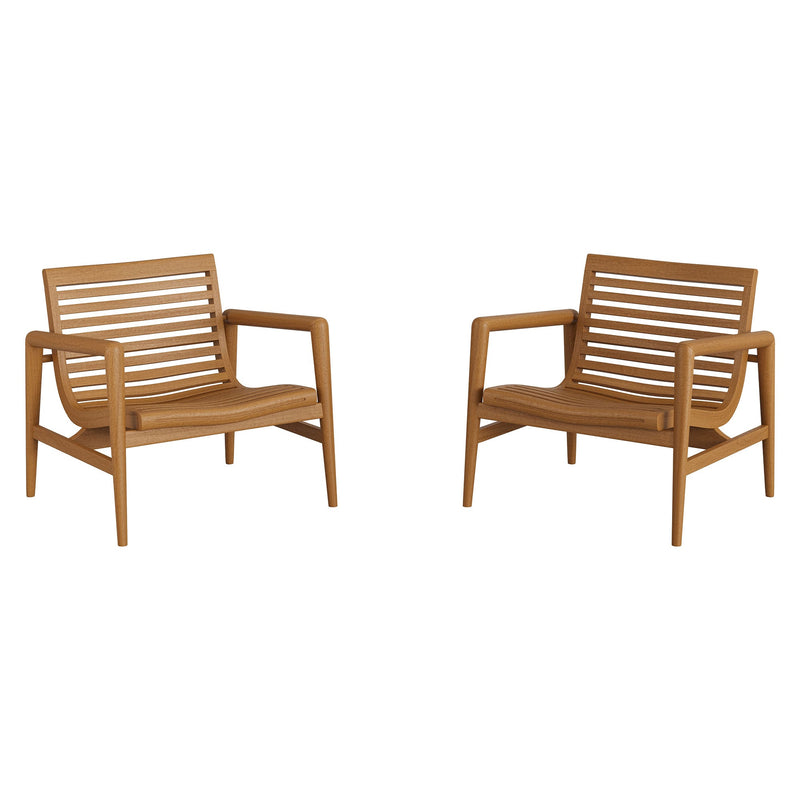 Hayden Teak Armchairs · Pair