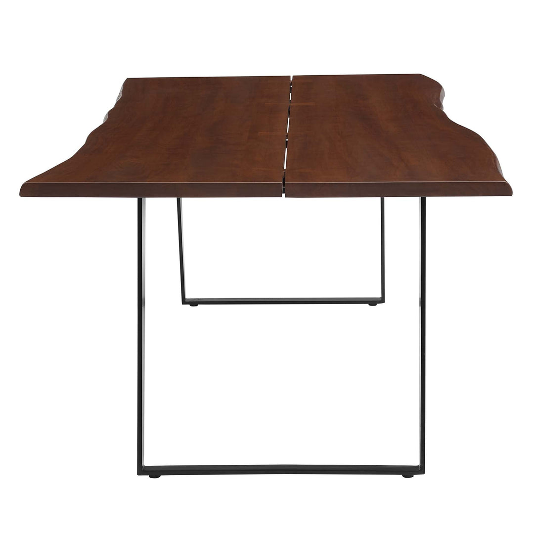 Viggo 96" Live Edge Acacia Wood Acacia Wood Dining Table — Black Walnut — alternate view