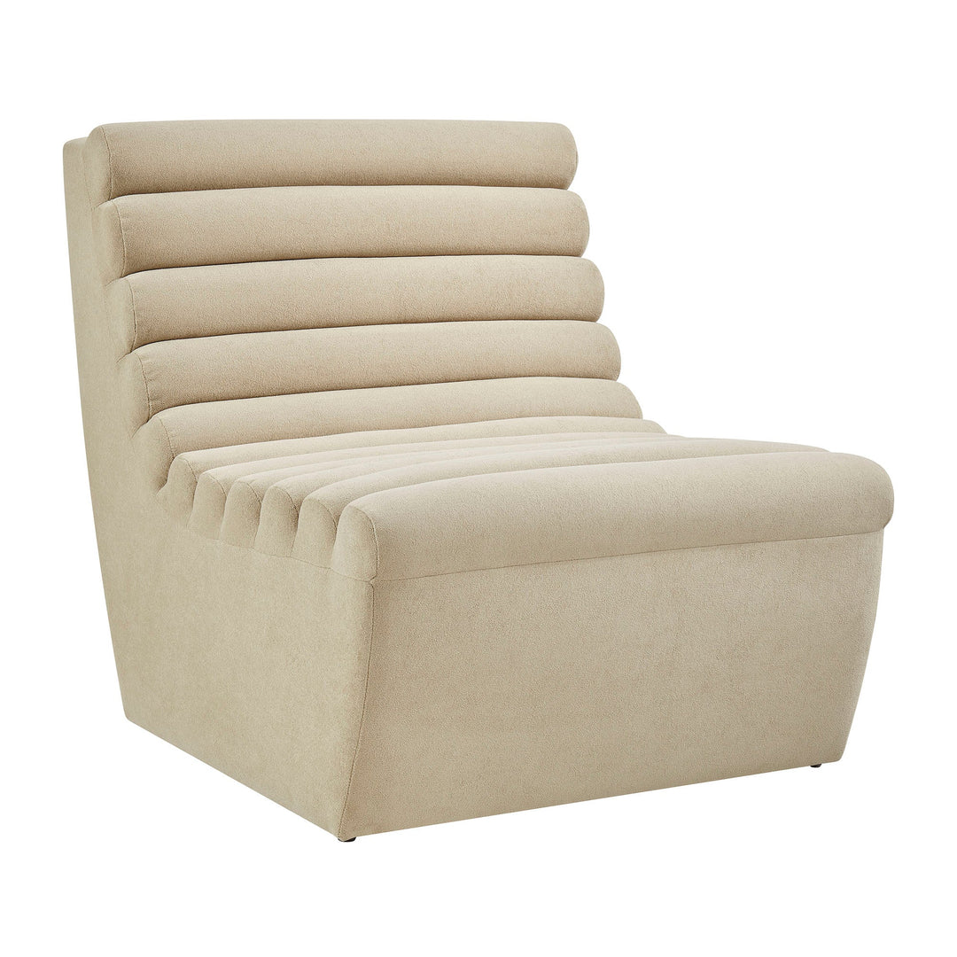 Corbin Fleece Accent Chair — Bisque — product view 1