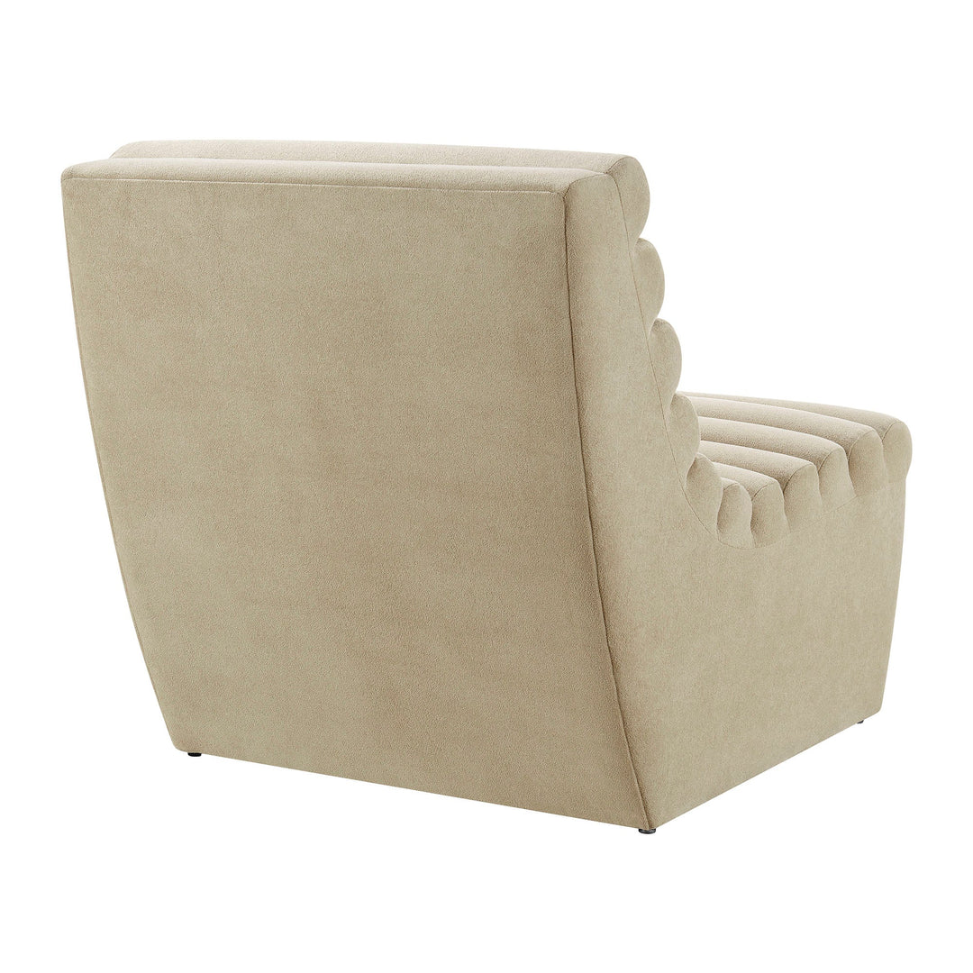 Corbin Fleece Accent Chair — Bisque — product view 4