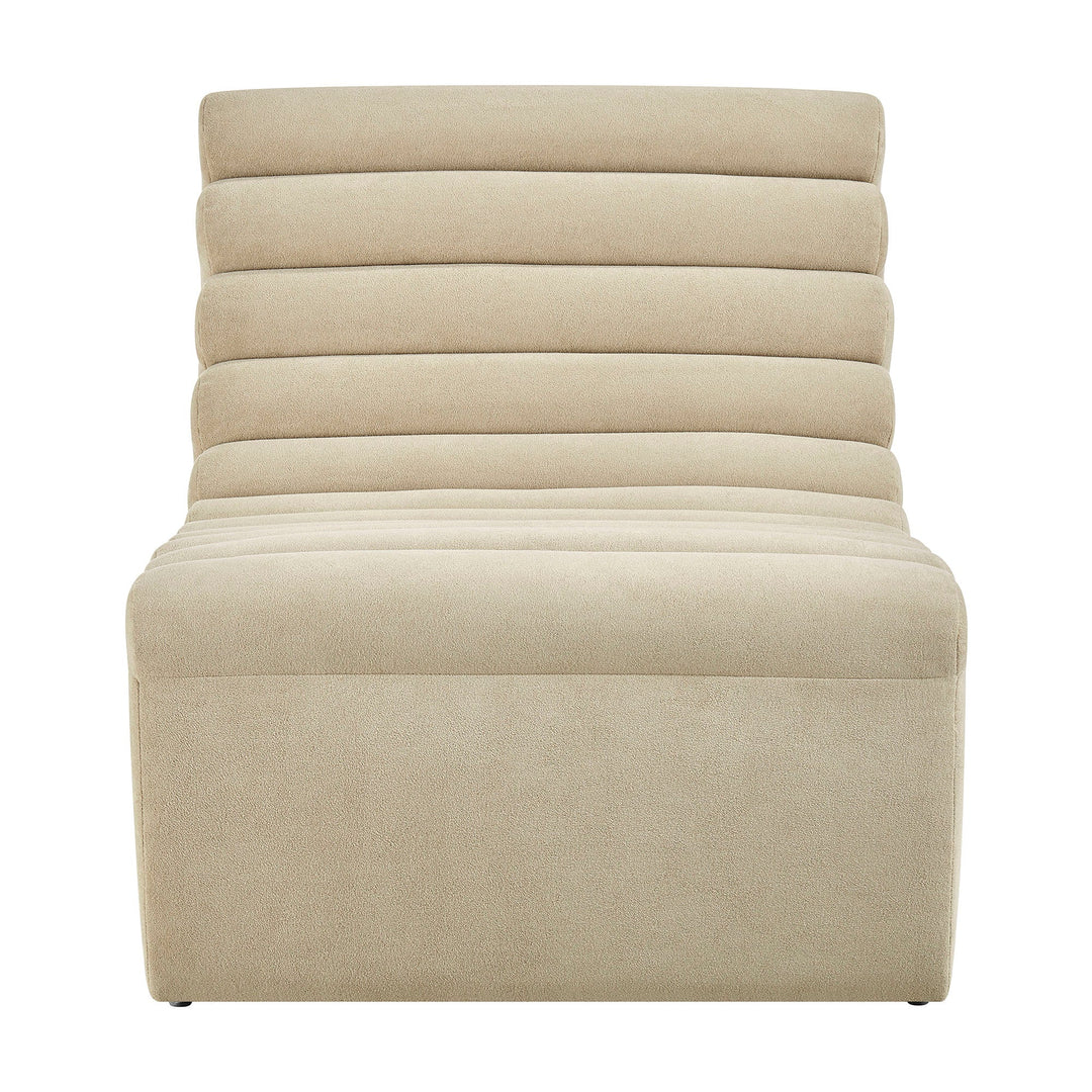 Corbin Fleece Accent Chair — Bisque — product view 5
