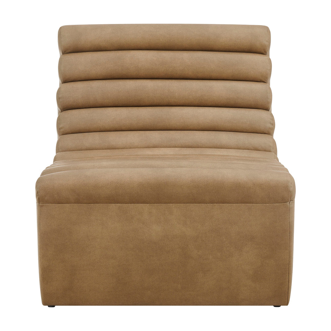 Corbin Vegan Leather Accent Chair — Toast — product view 5