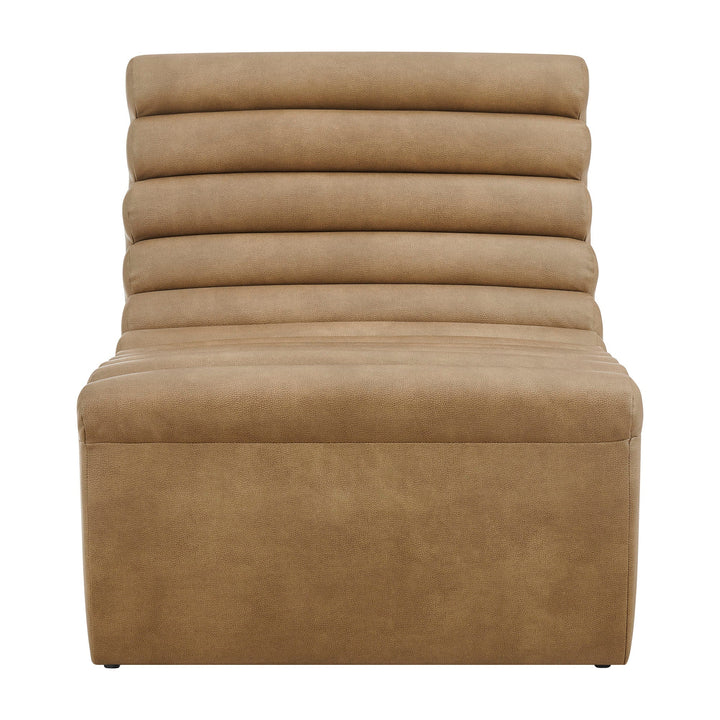 Corbin Vegan Leather Accent Chair — Toast — product view 5