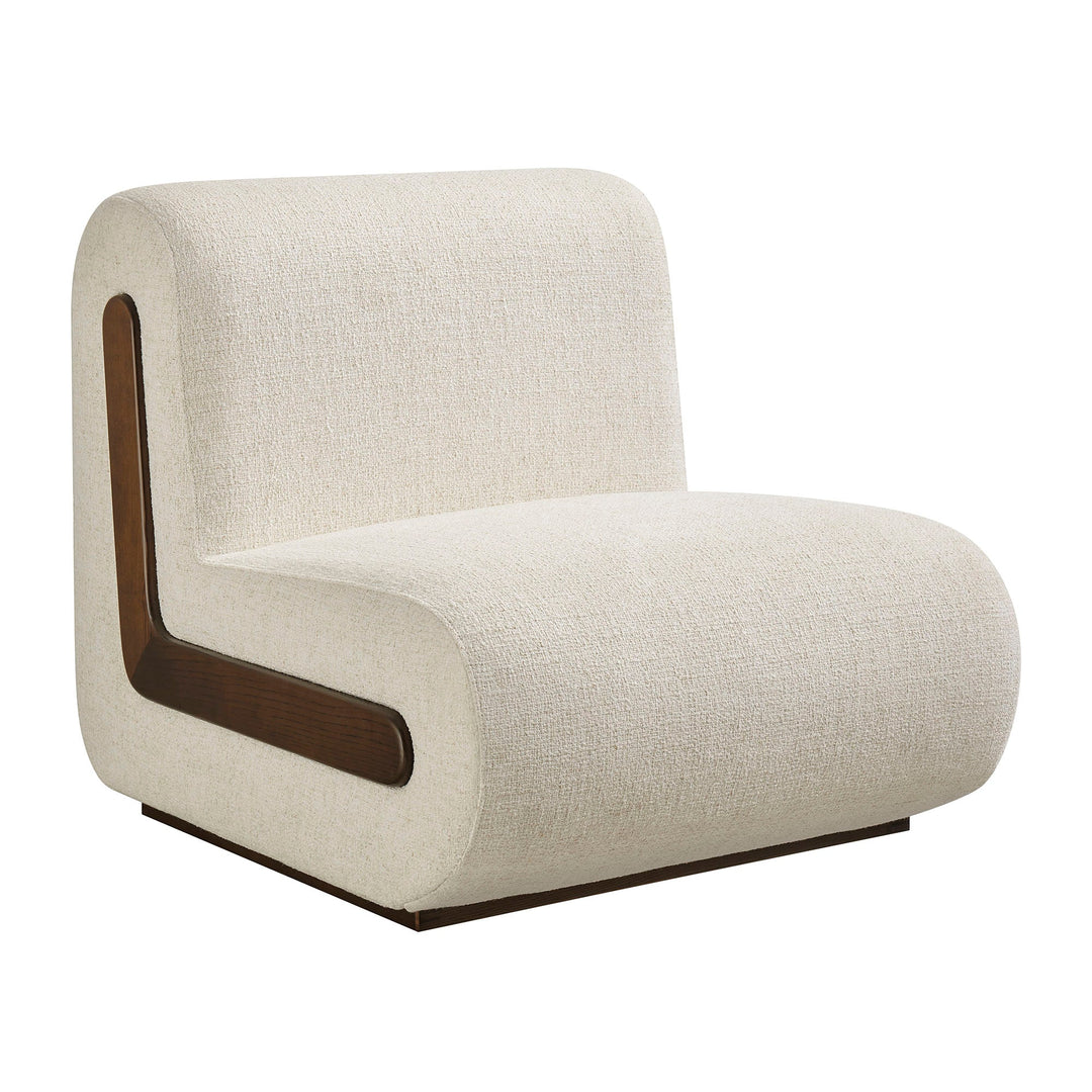 Denby Linen Blend Accent Chair — Ivory — product view 1