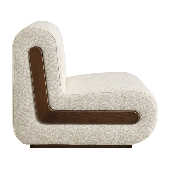 Denby Linen Blend Accent Chair — Ivory — product view 3
