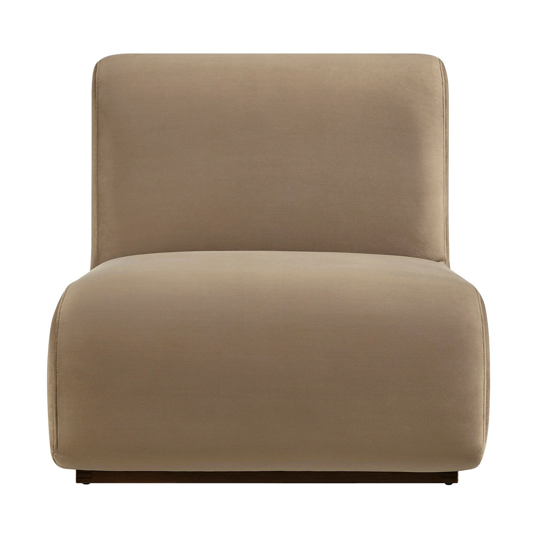 Denby Performance Velvet Chair — Taupe — product view 5