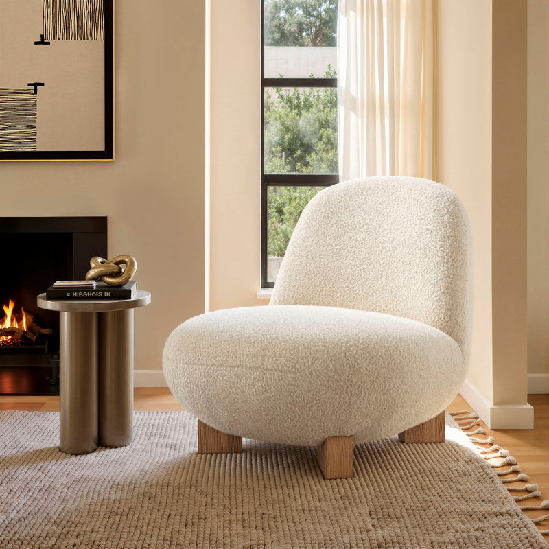 Norwood Faux Mohair Accent Chair