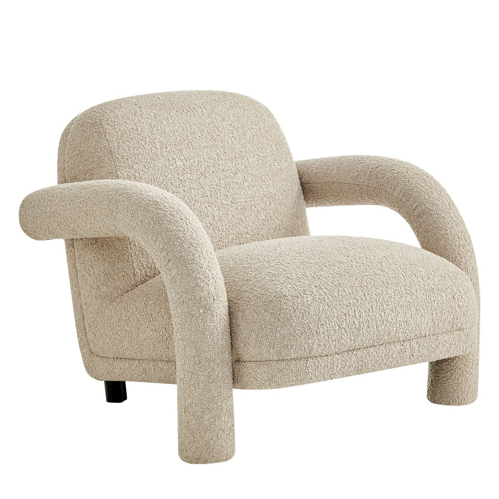 Ferris Woven Lounge Chair — Linen — product view 1