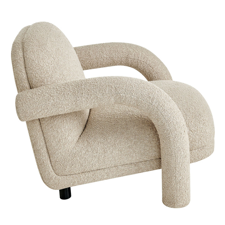 Ferris Woven Lounge Chair — Linen — product view 3
