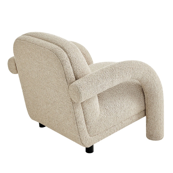 Ferris Woven Lounge Chair — Linen — product view 4