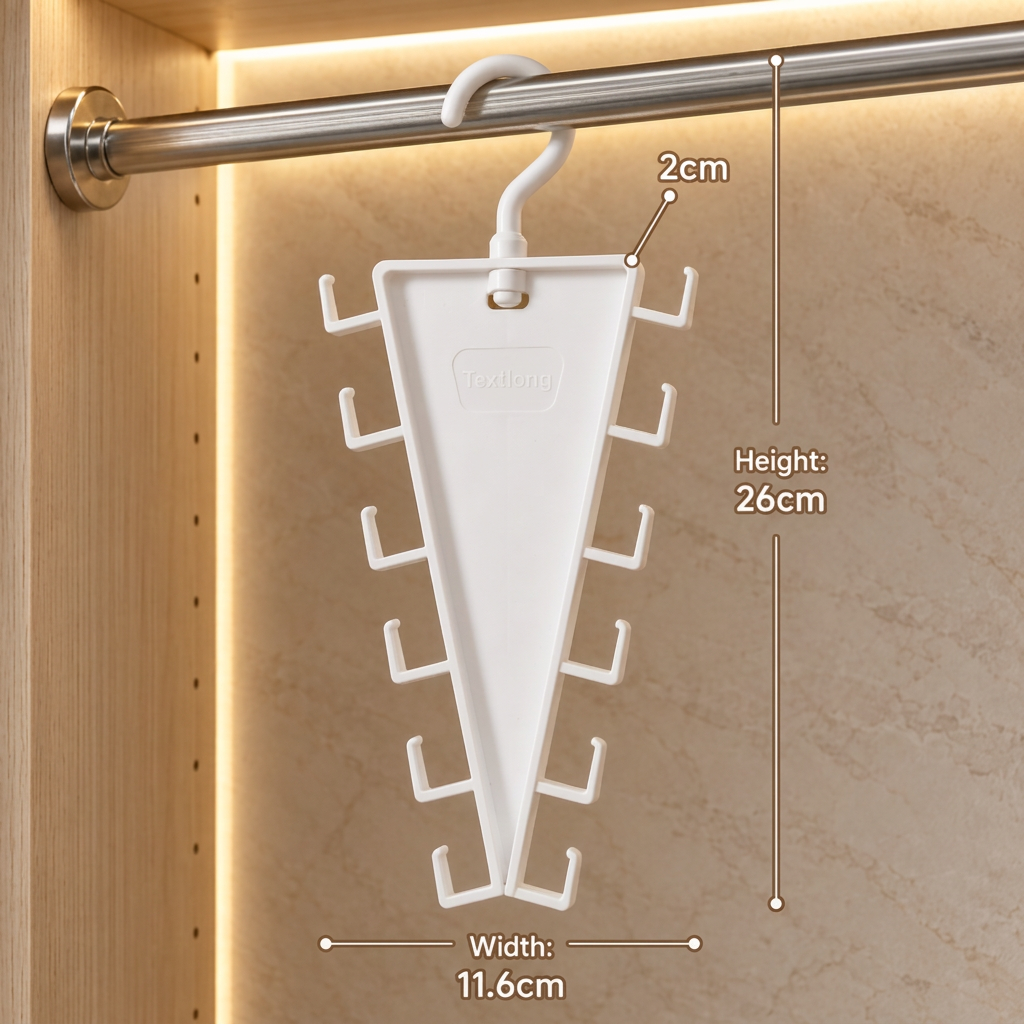 Multi-Hook Closet Hanger — additional details and use