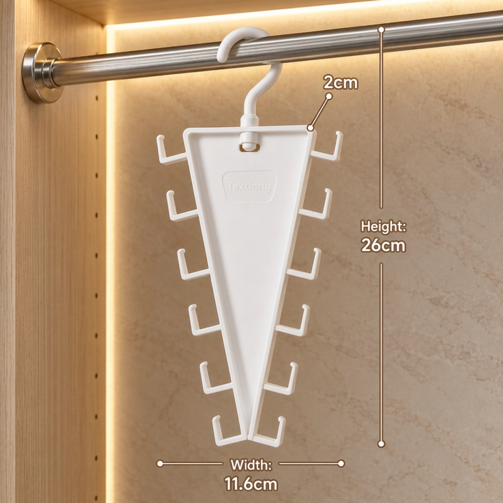Multi-Hook Closet Hanger — additional details and use