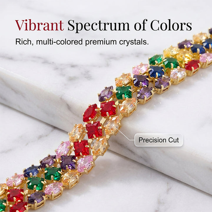Multicolor Tennis-Style Bracelet — product photo