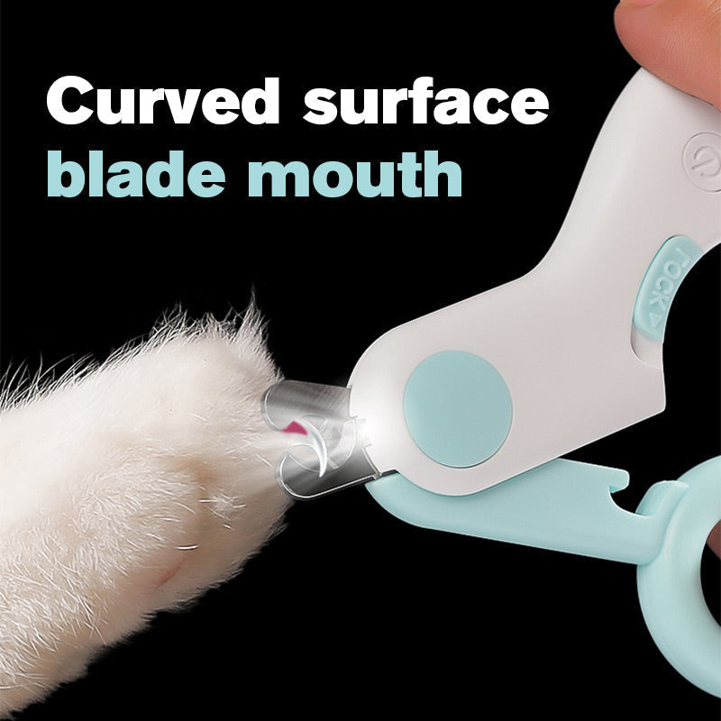 Pet Nail Clippers with LED Light — additional details and use