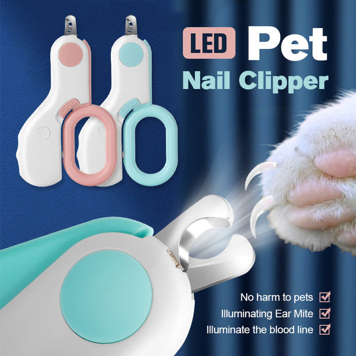 Pet Nail Clippers with LED Light — product photo
