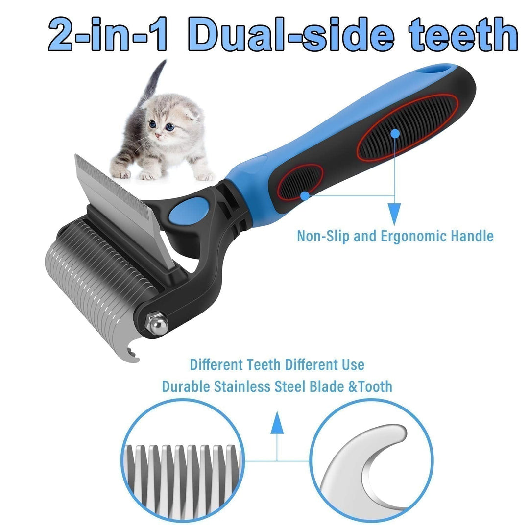 Pet Undercoat Grooming Tool — additional details and use